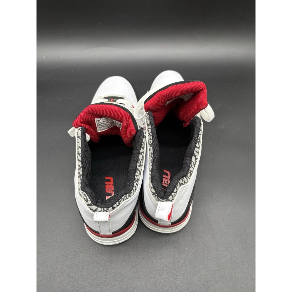 FUBU Men's White Black Red Mid Top Sneakers Sz 10.5 Vintage Y2K 90s Style NOS - Picture 9 of 16